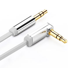 Cavo Audio Maschio a Maschio Jack 3.5mm AUX Stereo A02 per Asus Transformer Book T300 Chi Bianco