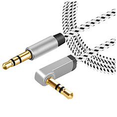 Cavo Audio Maschio a Maschio Jack 3.5mm AUX Stereo A08 per Huawei Matebook X Pro 2020 Grigio