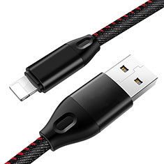 Cavo da USB a Cavetto Ricarica Carica C04 per Apple iPhone 11 Pro Nero