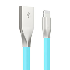 Cavo da USB a Cavetto Ricarica Carica C05 per Apple iPad Air 4 10.9 (2020) Cielo Blu