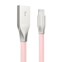 Cavo da USB a Cavetto Ricarica Carica C05 per Apple iPhone 11 Pro Rosa