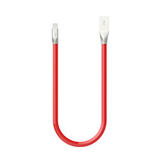 Cavo da USB a Cavetto Ricarica Carica C06 per Apple iPad Pro 12.9 (2017) Rosso