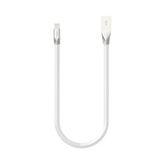 Cavo da USB a Cavetto Ricarica Carica C06 per Apple iPhone 13 Mini Bianco