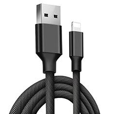 Cavo da USB a Cavetto Ricarica Carica D06 per Apple iPad 10.2 (2020) Nero