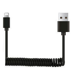 Cavo da USB a Cavetto Ricarica Carica D08 per Apple iPad Air 10.9 (2020) Nero