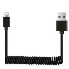 Cavo da USB a Cavetto Ricarica Carica D08 per Apple iPad Pro 10.5 Nero