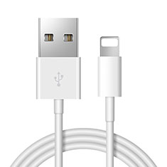 Cavo da USB a Cavetto Ricarica Carica D12 per Apple iPhone 8 Plus Bianco