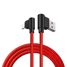 Cavo da USB a Cavetto Ricarica Carica D15 per Apple iPhone X Rosso