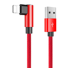 Cavo da USB a Cavetto Ricarica Carica D16 per Apple iPhone 12 Pro Rosso