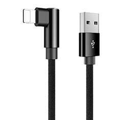 Cavo da USB a Cavetto Ricarica Carica D16 per Apple iPhone 7 Plus Nero