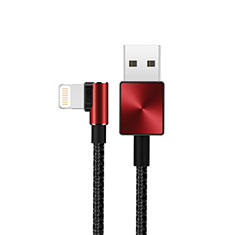 Cavo da USB a Cavetto Ricarica Carica D19 per Apple iPhone 13 Pro Max Rosso