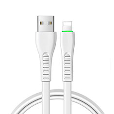 Cavo da USB a Cavetto Ricarica Carica D20 per Apple iPhone SE3 2022 Bianco