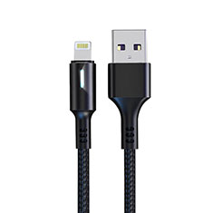 Cavo da USB a Cavetto Ricarica Carica D21 per Apple iPad Mini 5 (2019) Nero