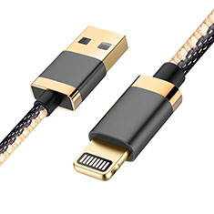 Cavo da USB a Cavetto Ricarica Carica D24 per Apple iPhone SE (2020) Nero