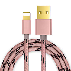 Cavo da USB a Cavetto Ricarica Carica L01 per Apple iPhone 14 Oro Rosa