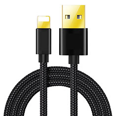 Cavo da USB a Cavetto Ricarica Carica L02 per Apple iPad Air 4 10.9 (2020) Nero