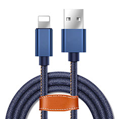 Cavo da USB a Cavetto Ricarica Carica L04 per Apple iPad Mini 2 Blu