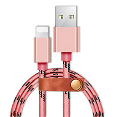 Cavo da USB a Cavetto Ricarica Carica L05 per Apple iPhone 13 Mini Rosa