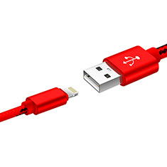 Cavo da USB a Cavetto Ricarica Carica L10 per Apple iPhone 5C Rosso