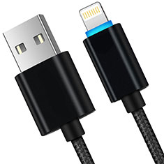 Cavo da USB a Cavetto Ricarica Carica L13 per Apple iPhone SE (2020) Nero