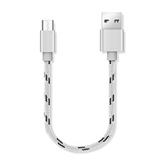 Cavo Micro USB Android Universale 25cm S05 per Samsung Galaxy Z Fold2 5G Argento