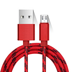 Cavo Micro USB Android Universale M01 per Samsung Galaxy M53 5G Rosso