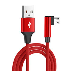 Cavo Micro USB Android Universale M04 per Huawei Honor View 10 Rosso