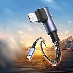 Cavo Type-C USB-C a Lightning USB H01 per Apple iPad Pro 11 (2021) Grigio Scuro