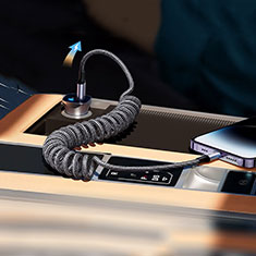 Cavo Type-C USB-C a Lightning USB H02 per Apple iPhone 15 Grigio Scuro