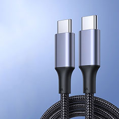 Cavo Type-C USB-C a Type-C USB-C 100W H04 per Apple iPhone 15 Plus Grigio Scuro