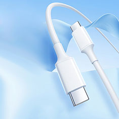 Cavo Type-C USB-C a Type-C USB-C 60W H05 per Huawei Honor MagicBook 15 Bianco