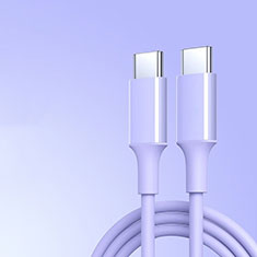 Cavo Type-C USB-C a Type-C USB-C 60W H05 per Apple iPad Pro 12.9 (2021) Viola