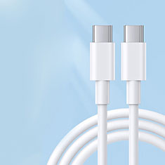 Cavo Type-C USB-C a Type-C USB-C 6A per Apple iPad Air 5 10.9 (2022) Bianco