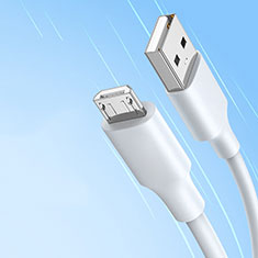 Cavo USB 2.0 Android Universale 2A H03 per Apple iPhone 15 Bianco
