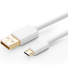 Cavo USB 2.0 Android Universale A01 per Samsung Galaxy M21 2021 Bianco