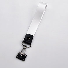 Cordino da Polso Laccetto da Polso Cinghia Cordino Mano K06 per HTC Desire 816 Bianco