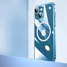 Cover Crystal Trasparente Rigida Cover con Mag-Safe Magnetic QC2 per Apple iPhone 15 Chiaro