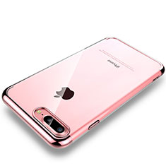 Cover Crystal Trasparente Rigida Cover H01 per Apple iPhone 7 Plus Oro Rosa