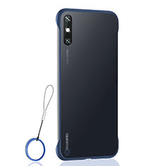 Cover Crystal Trasparente Rigida Cover H01 per Huawei Enjoy 10e Blu