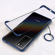 Cover Crystal Trasparente Rigida Cover H01 per Huawei Honor Play4 5G Blu