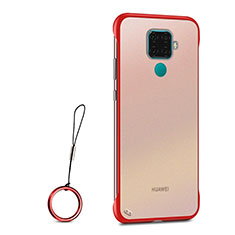 Cover Crystal Trasparente Rigida Cover H01 per Huawei Nova 5i Pro Rosso