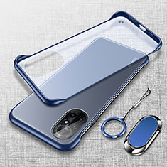 Cover Crystal Trasparente Rigida Cover H01 per Huawei Nova 8 Pro 5G Blu