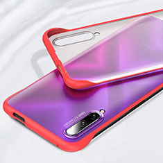 Cover Crystal Trasparente Rigida Cover H01 per Huawei P Smart Pro (2019) Rosso