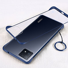 Cover Crystal Trasparente Rigida Cover H01 per Oppo A72 5G Blu