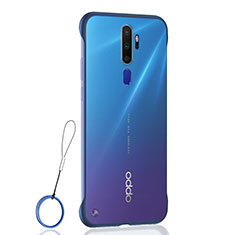 Cover Crystal Trasparente Rigida Cover H01 per Oppo A9 (2020) Blu