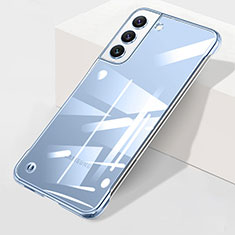 Cover Crystal Trasparente Rigida Cover H01 per Samsung Galaxy S21 5G Blu