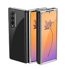 Cover Crystal Trasparente Rigida Cover H01 per Samsung Galaxy Z Fold4 5G Argento