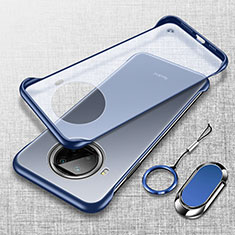 Cover Crystal Trasparente Rigida Cover H01 per Xiaomi Mi 10i 5G Blu
