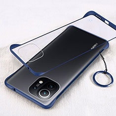 Cover Crystal Trasparente Rigida Cover H01 per Xiaomi Mi 11 Lite 5G NE Blu