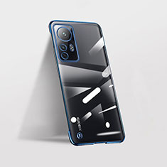 Cover Crystal Trasparente Rigida Cover H01 per Xiaomi Mi 12 5G Blu